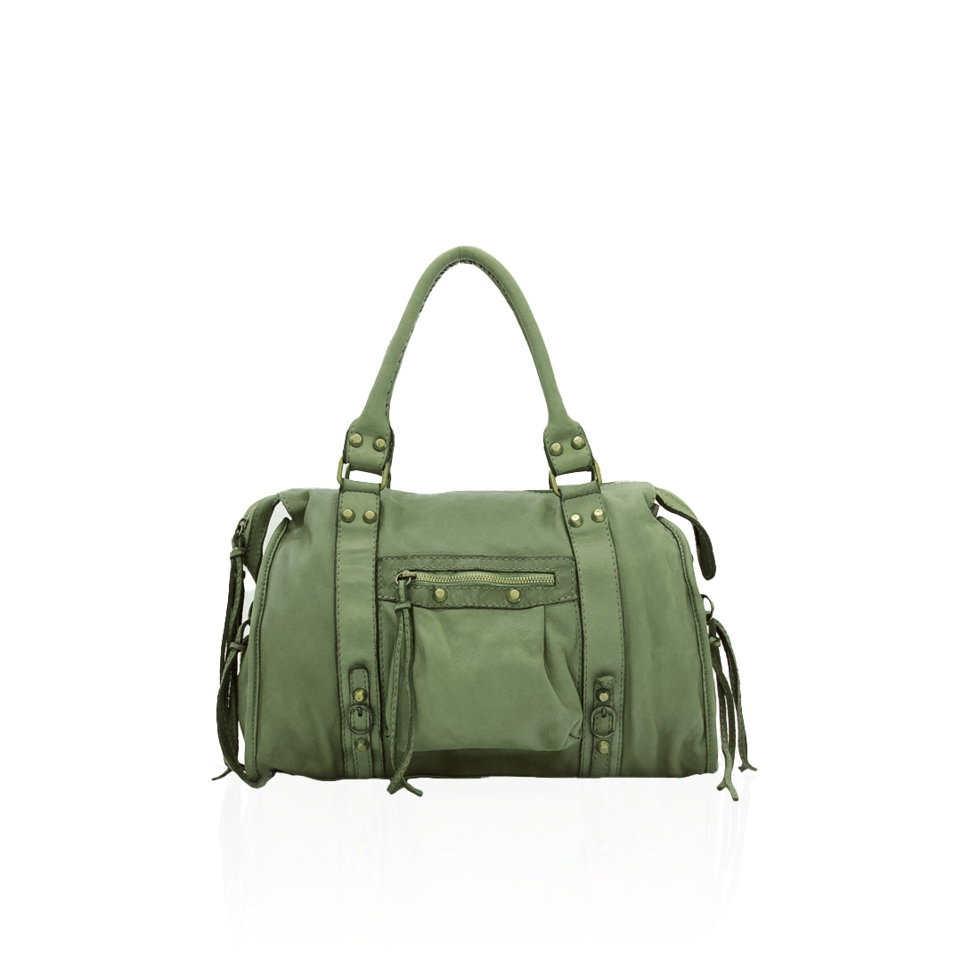 Valeria, borsa bauletto a tracolla in vera pelle – MARTINAKLEINE