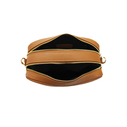 Eco, genuine leather "bar" shoulder strap