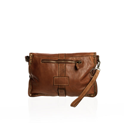 Elisabetta, maxi shoulder bag in genuine leather