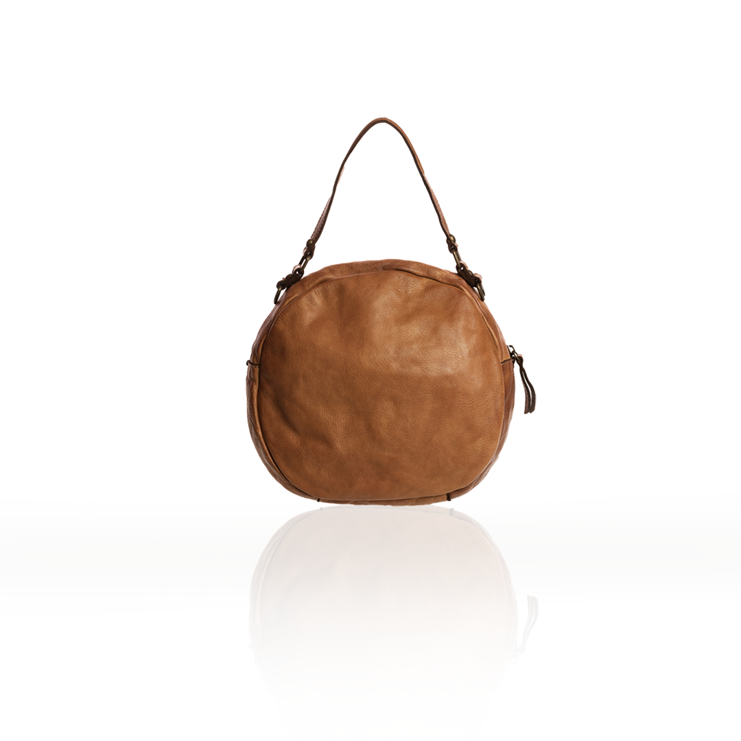 Margherita small round bag in genuine leather MARTINAKLEINE