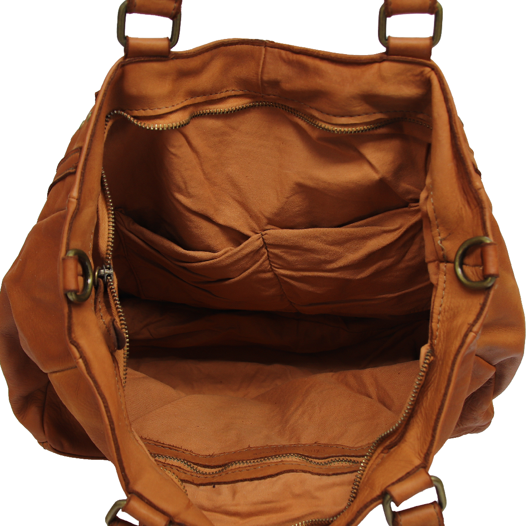 Borsa Luna Vera Pelle Marrone con Tracolla o a Spalla o Pochette Borsa Luna Vera Pelle Marrone con Tracolla o a Spalla o Pochette